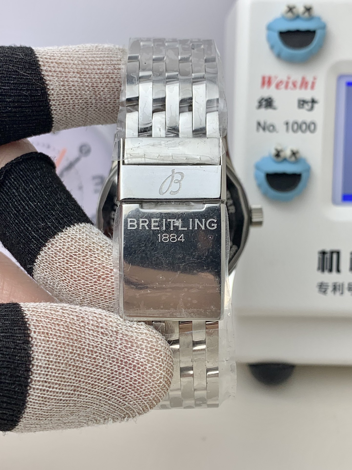 Breitling-Navitimer 1 41mm Date Stainless Steel/Steel Green Dial TF A2824 Automatic - Image 6