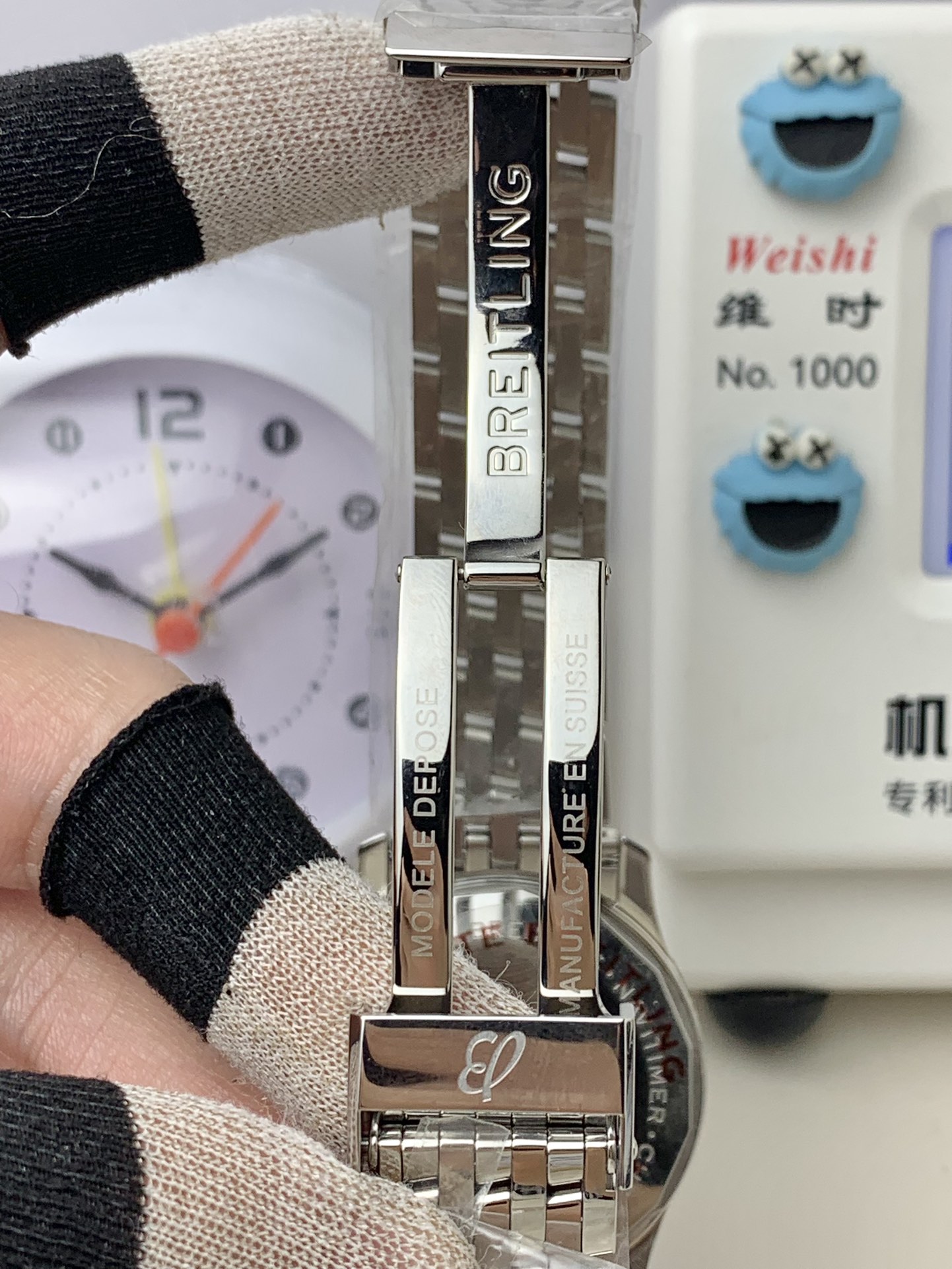 Breitling-Navitimer 1 41mm Date Stainless Steel/Steel Green Dial TF A2824 Automatic - Image 8