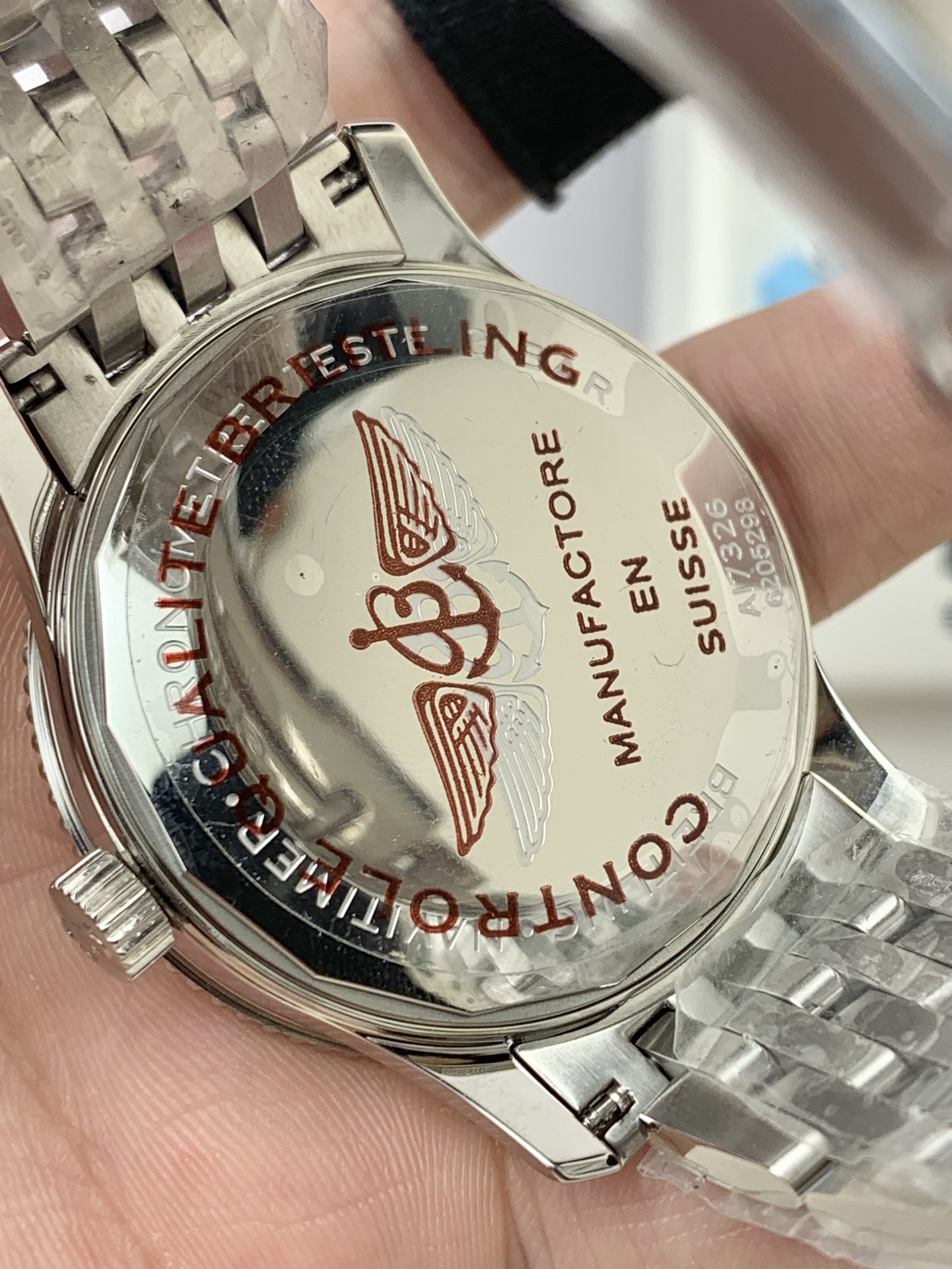 Breitling-Navitimer 1 41mm Date Stainless Steel/Steel White Dial TF A2824 Automatic - Image 5