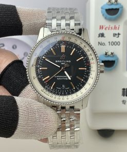 Breitling-Navitimer 1 41mm Date Stainless Steel/Steel Black Dial TF A2824 Automatic