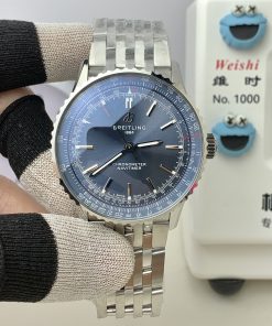 Breitling-Navitimer 1 38mm Stainless Steel/Steel Blue Dial TF A2824 Automatic