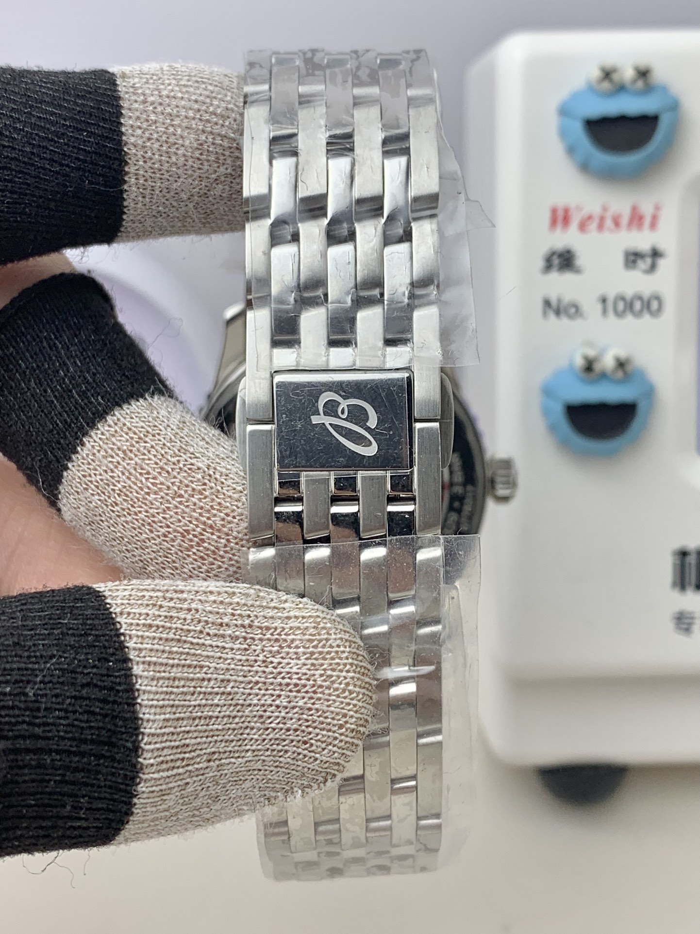 Breitling-Navitimer 1 38mm Stainless Steel/Steel Ice Blue Dial TF A2824 Automatic - Image 5