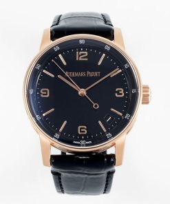 Audemars Piguet-Code 11.59 15210 41mm Rose Gold/Leather Black Dial APSF SA4302 Automatic
