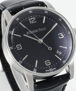 Alternative view of Audemars Piguet-Code 11.59 15210 41mm Stainless Steel/Leather Black Dial APSF SA4302 Automatic