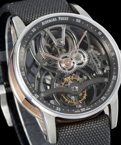 Alternative view of Audemars Piguet-Code11.59 26600CR 41mm Stainless Steel/Nylon Skeleton Dial APPF AP2948 Toubillon Maual