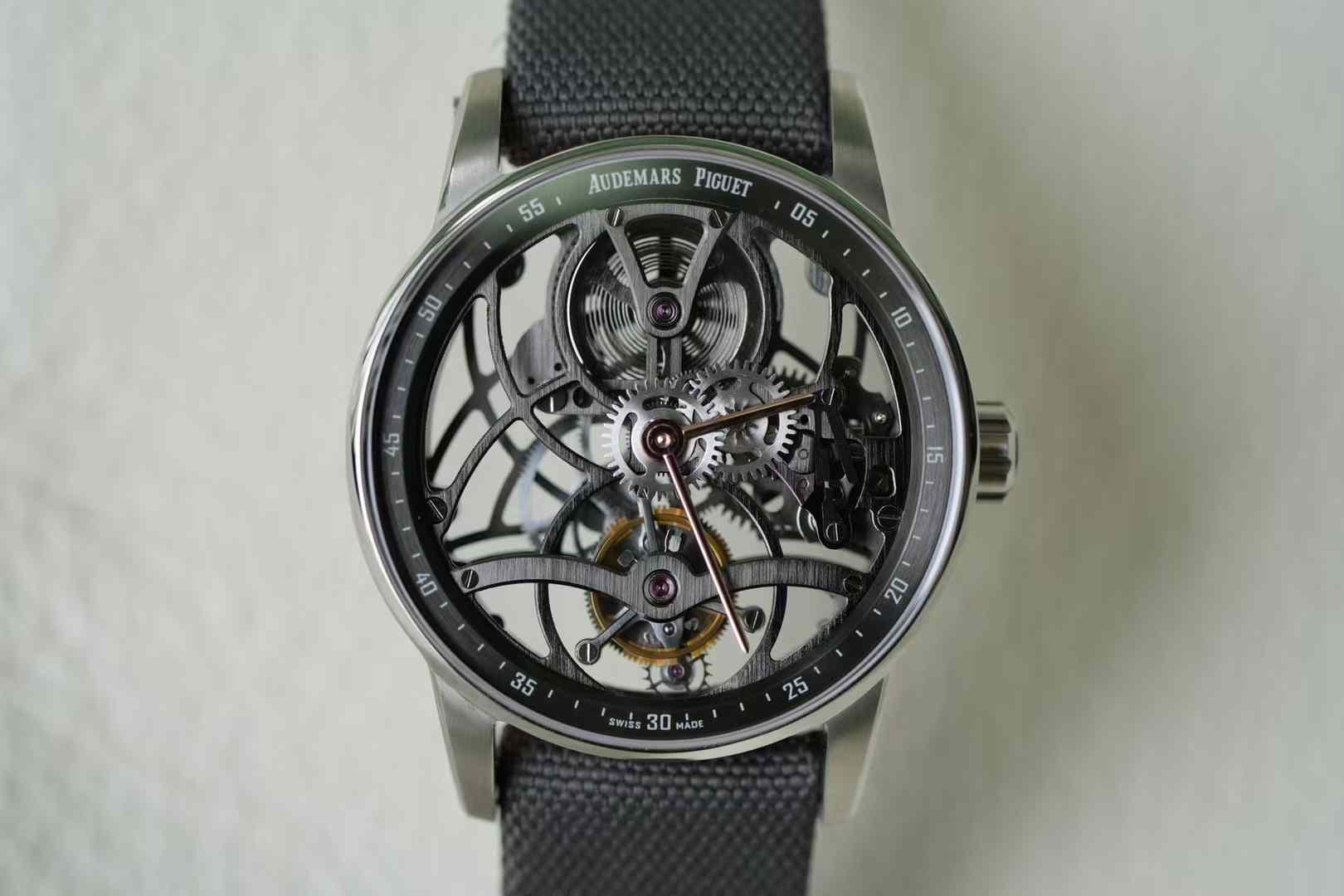 Audemars Piguet-Code11.59 26600CR 41mm Stainless Steel/Nylon Skeleton Dial APPF AP2948 Toubillon Maual - Image 10