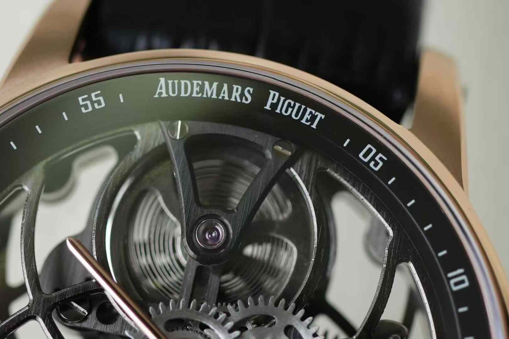 Audemars Piguet-Code11.59 26600CR 41mm Rose Gold/Leather Skeleton Dial APPF AP2948 Toubillon Maual - Image 13