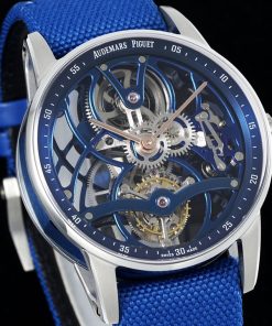 Alternative view of Audemars Piguet-Code11.59 26600CR 41mm Stainless Steel/Nylon Skeleton Dial APPF AP2948 Toubillon Maual