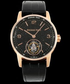 Audemars Piguet-Code11.59 41mm Rose Gold/Leather Starry Sky Dial APPF Toubillon Maual