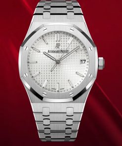 Audemars Piguet-Royal Oak 41mm 15500 Stainless Steel/Steel White Dial/Stick Markers APSF SA4302 Automatic