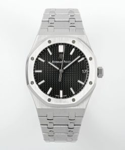 Alternative view of Audemars Piguet-Royal Oak 41mm 15500 Stainless Steel/Steel Black Dial/Stick Markers APSF SA4302 Automatic