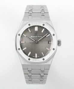 Alternative view of Audemars Piguet-Royal Oak 41mm 15500 Stainless Steel/Steel Grey Dial/Stick Markers APSF SA4302 Automatic