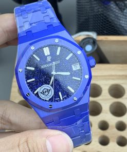 Alternative view of Audemars Piguet-Royal Oak 41mm 15500 Blue Ceramic/Ceramic Starry Sky Dial APSF SA4302 Automatic