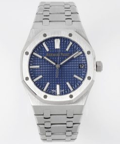 Audemars Piguet-Royal Oak 41mm 15510 Stainless Steel/Steel Blue Dial Stick Markers APSF SA4302 Automatic