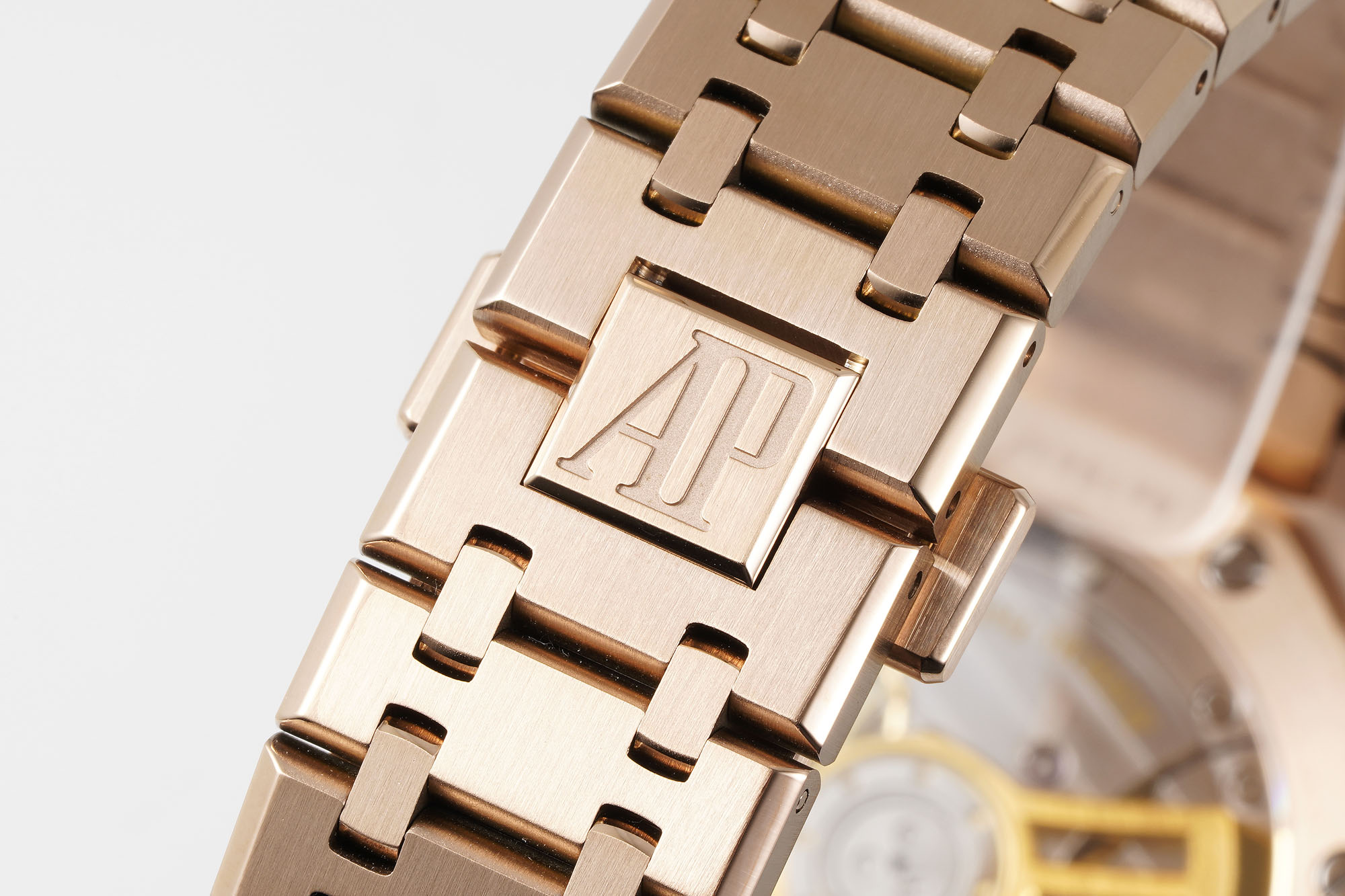 Audemars Piguet-Royal Oak 41mm 15510 Rose Gold/Rose Gold Blue Dial Stick Markers APSF A4302 Automatic - Image 6