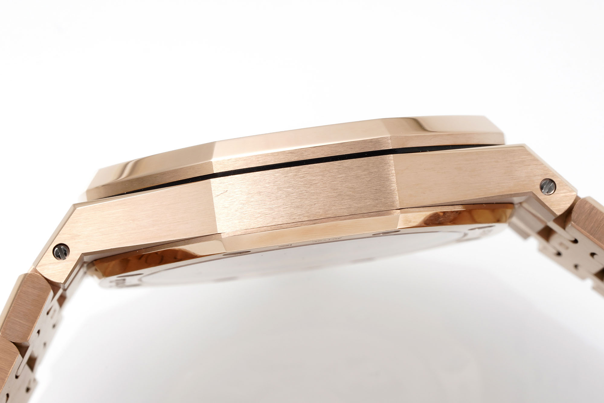 Audemars Piguet-Royal Oak 41mm 15510 Rose Gold/Rose Gold Blue Dial Stick Markers APSF A4302 Automatic - Image 8