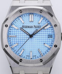 Alternative view of Audemars Piguet-Royal Oak 41mm 15510 Stainless Steel/Steel Ice Blue Dial Stick Markers ZF SA4302 Automatic