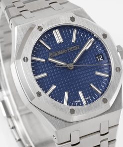 Alternative view of Audemars Piguet-Royal Oak 41mm 15510 Stainless Steel/Steel Blue Dial/Stick Markers APSF SA4302 Automatic