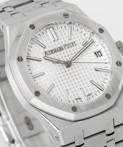 Alternative view of Audemars Piguet-Royal Oak 41mm 15510 Stainless Steel/Steel White Dial/Stick Markers APSF SA4302 Automatic