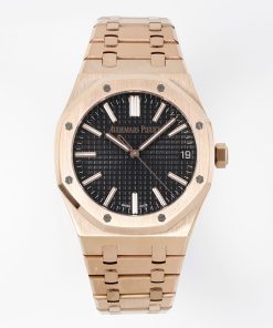 Audemars Piguet-Royal Oak 41mm 15510 Rose Gold/Rose Gold Black Dial/Stick Markers APSF SA4302 Automatic