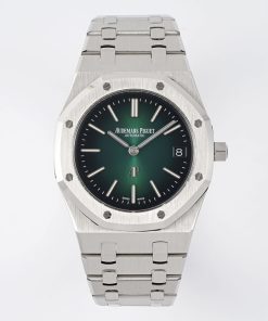 Audemars Piguet-Royal Oak Jumbo Ultra Thin 39mm 16202ST Stainless Steel/Steel Aurora Green Grey Dial ZF A7121 Automatic