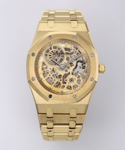 Audemars Piguet-Royal Oak Openworked 16204 39mm Yellow Gold/Yellow Gold Skeleton Dial ZF A7124 Automatic