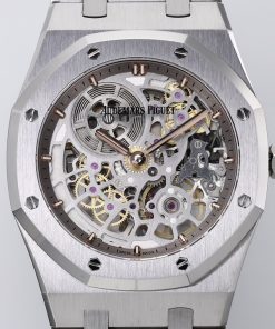 Alternative view of Audemars Piguet-Royal Oak Openworked 16204 39mm Stainless Steel/Steel Skeleton Dial ZF A7124 Automatic