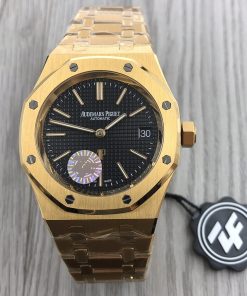 Audemars Piguet-Royal Oak 15202 39mm Rose Gold/Rose Gold Black Dial ZF A2121 Automatic