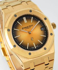 Alternative view of Audemars Piguet-Royal Oak 15202 39mm Yellow Gold/Yellow Gold Gradient Yellow Dial IPF A2121 Automatic