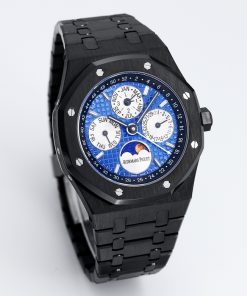 Alternative view of Audemars Piguet-Royal Oak Perpetual Calendar 41mm 26574ST PVD/PVD Blue Dial BBSF A5134 Automatic