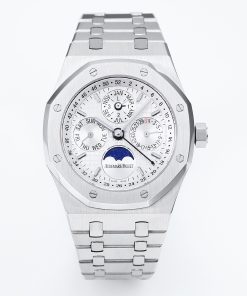 Audemars Piguet-Royal Oak Perpetual Calendar 41mm 26574ST Stainless Steel/Steel White Dial BBSF A5134 Automatic