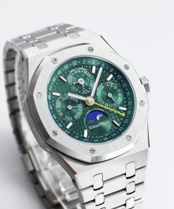 Alternative view of Audemars Piguet-Royal Oak Perpetual Calendar 41mm 26574ST Stainless Steel/Steel Green Dial BBSF A5134 Automatic