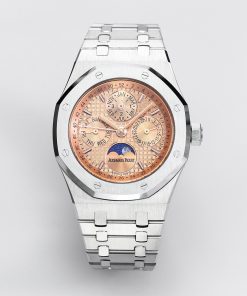 Audemars Piguet-Royal Oak Perpetual Calendar 41mm 26574ST Stainless Steel/Steel Rose Gold Dial BBSF A5134 Automatic