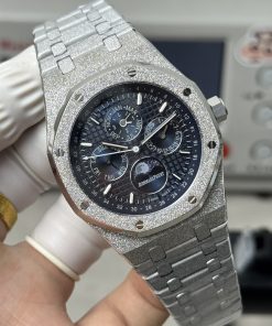 Alternative view of Audemars Piguet-Royal Oak Perpetual Calendar 41mm 26574ST Customized Frosted Stainless Steel/Steel Blue Dial A5134 Automatic