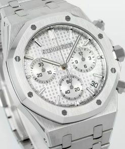 Alternative view of Audemars Piguet-Royal Oak Chronograph 26240ST 41mm Stainless Steel/Steel Silver Dial APSF V2 SH4401 Automatic