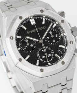 Alternative view of Audemars Piguet-Royal Oak Chronograph 26240ST 41mm Stainless Steel/Steel Black Dial APSF V2 SH4401 Automatic