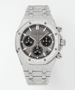 Audemars Piguet-Royal Oak Chronograph 26240BC 41mm Frosted Stainless Steel/Steel Grey Dial APSF V2 SH4401 Automatic