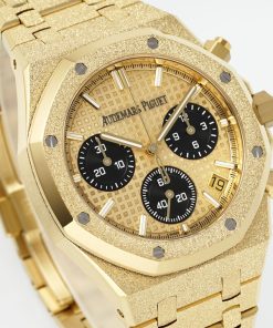 Alternative view of Audemars Piguet-Royal Oak Chronograph 26240 41mm Frosted Yellow Gold/Yellow Gold Dial APSF V2 SH4401 Automatic