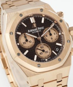 Alternative view of Audemars Piguet-Royal Oak Chronograph 26240 41mm Rose Gold/Rose Gold Brown Dial APSF V2 SH4401 Automatic