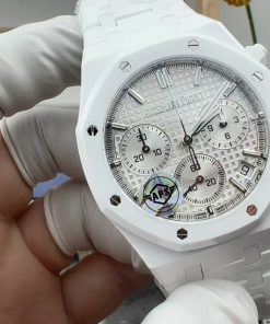 Alternative view of Audemars Piguet-Royal Oak Chronograph 26240 41mm Ceramic/Ceramic White Dial APSF V2 SH4401 Automatic