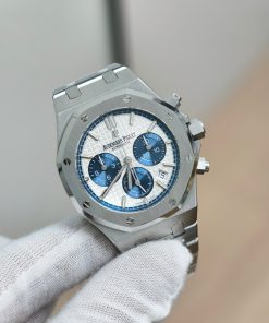 Alternative view of Audemars Piguet-Royal Oak Chronograph 26315ST 38mm Stainless Steel/Steel White/Blue Dial APSF DD4801 Automatic