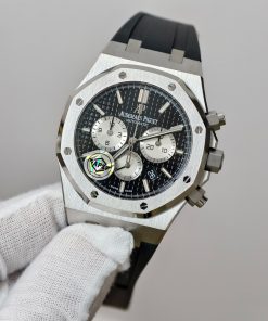 Alternative view of Audemars Piguet-Royal Oak Chronograph 26331ST 41mm Stainless Steel/Rubber Black Dial APWF DD4801 Automatic