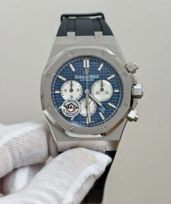Audemars Piguet-Royal Oak Chronograph 26331ST 41mm Stainless Steel/Rubber Blue Dial APWF DD4801 Automatic