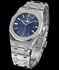 Alternative view of Audemars Piguet-Royal Oak Ladies 67651OR 33mm Stainless Steel/Steel Blue Dial TKF Swiss Cal.2713 Quartz