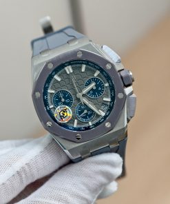 Alternative view of Audemars Piguet-Royal Oak Offshore 26420SO Chronograph 43mm Stainless Steel/Rubber Grey Dial APSF SH4401 Automatic