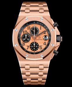Audemars Piguet-Royal Oak Offshore 26470OR Chronograph 42mm Rose Gold/Rose Gold/Black Dials TKF A7750 Automatic