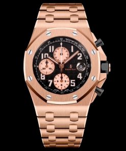Audemars Piguet-Royal Oak Offshore 26470OR Chronograph 42mm Rose Gold Black/Gold Dials TKF A7750 Automatic