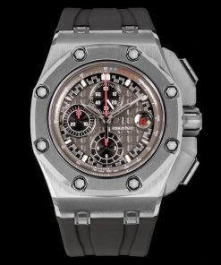 Audemars Piguet-Royal Oak Offshore 26400 Chronograph 44mm Titanium/Rubber Grey Dial TKF A7750 Automatic
