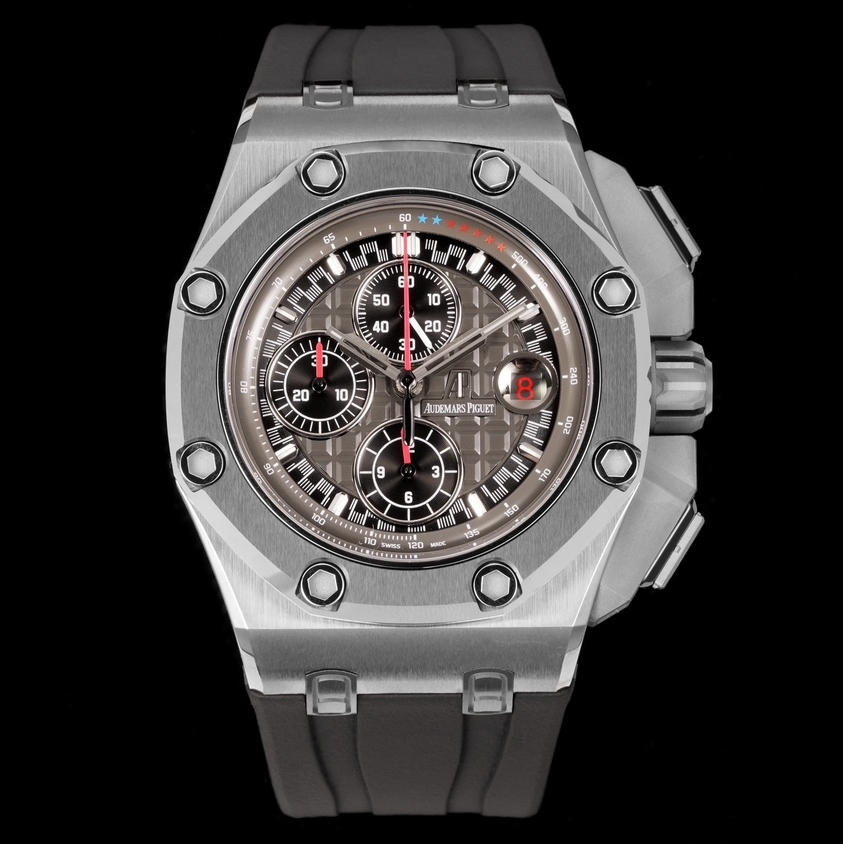 Audemars Piguet-Royal Oak Offshore 26400 Chronograph 44mm Titanium/Rubber Grey Dial TKF A7750 Automatic