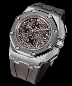 Alternative view of Audemars Piguet-Royal Oak Offshore 26400 Chronograph 44mm Titanium/Rubber Grey Dial TKF A7750 Automatic